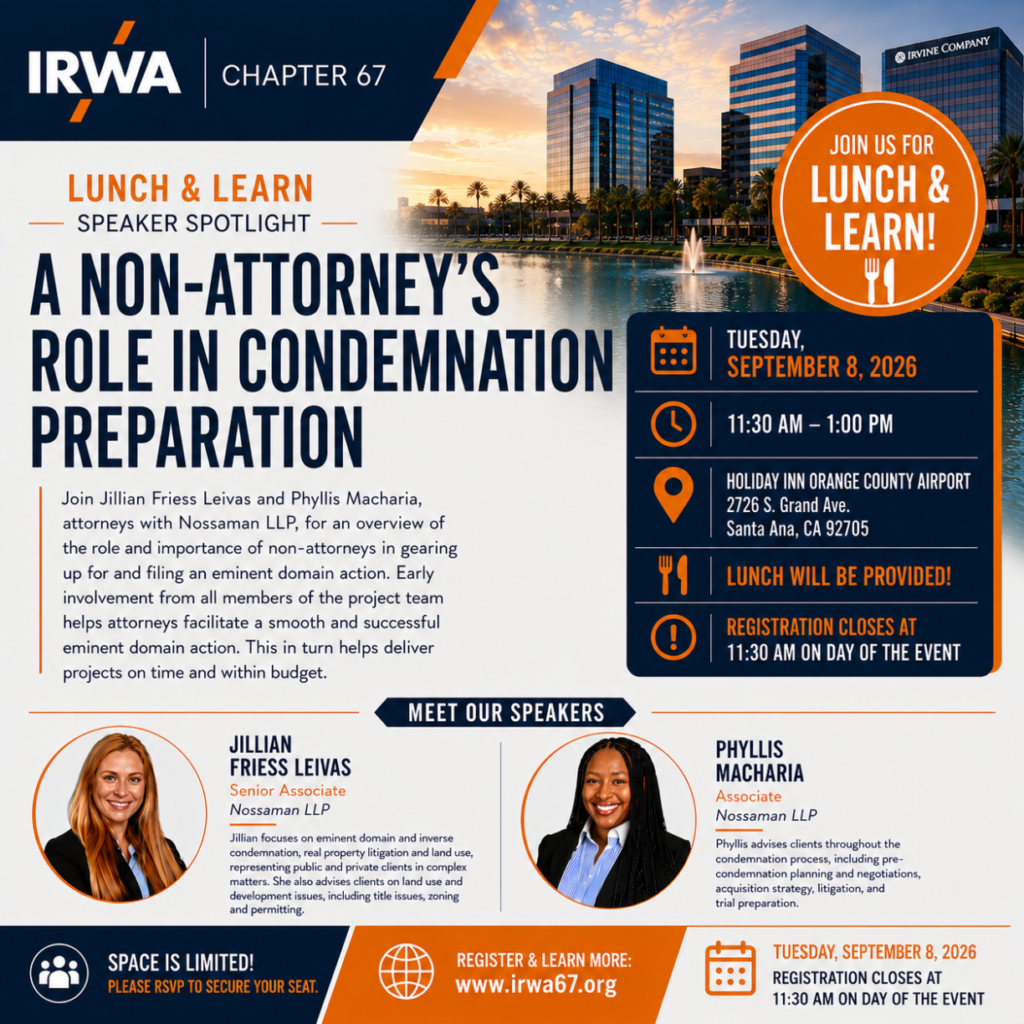 Topic: A Non-Attorney's Role in Condemnation Preparation